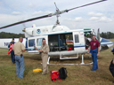 Helicopter being loaded.