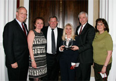 Pictured are David Wennergren, Amy Harding, Paul Bartock, Ricki Vanetesse, Ken Heitkamp, and Karen Evans.