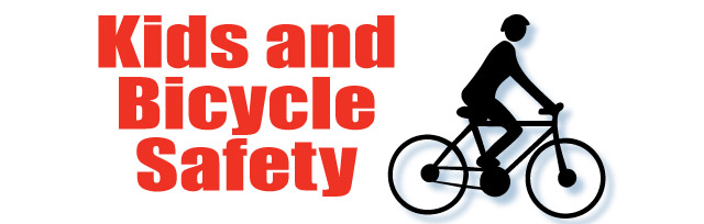 kids and bicycle safety - bicycle icon