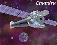 Image of the Chandra X-ray Observatory spacecraft