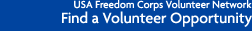 USA Freedom Corps Volunteer Network - Find a Volunteer Opportunity