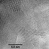 Picture 1: The nanoporous surface structure is a result of evaporative cooling at the fiber surface due to rapid solvent evaporation. The cooling results in vapor condensation from moisture in the atmosphere in the form of droplets that imprint the surface of the fiber