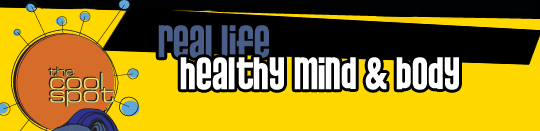 Healthy Body and Mind title with The Cool Spot Logo
