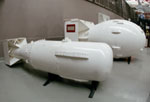replicas of Fat Man and Little Boy, atomic bombs