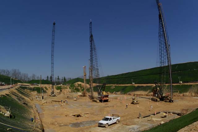 SNS construction site, March 2001