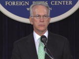 Under Secretary James Glassman at the Foreign Press Center on July 15, 2008. State Department photo.