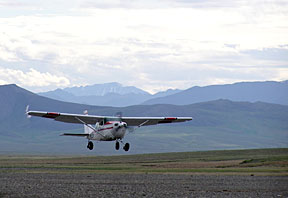 small plane taking off from the Turner River gravel bar
USFWS photo