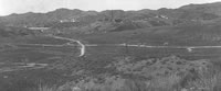 A view of Pinal Creek Valley, Ariz., (circa 1900) showing mine workings and valley floor