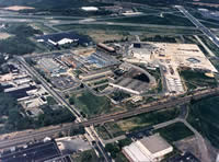 Aerial view of the Naval Air Warfare Center, NJ, when it was operating