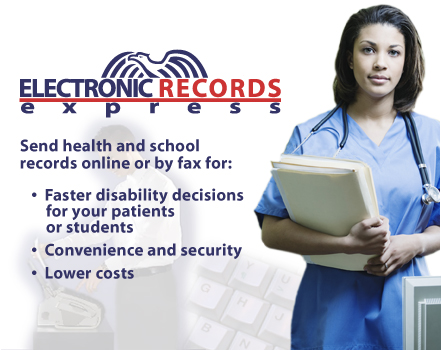 Electronic Records Express.  Send health and school records online or by fax for faster decisions for your patients or students, convenience and security, and lower costs.