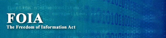 Banner: Freedom of Information Act