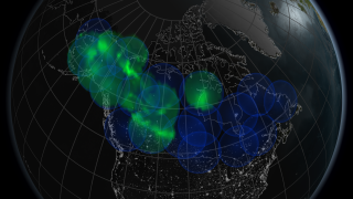 No time stamp.  As local morning arrives, the ASI stations turn off, starting from the eastern portion of Canada.