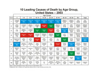 example of leading causes of death chart