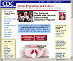 Screenshot of the National Breast Cancer Early Detection Program