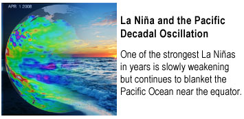 Read the feature 'La Nina and the Pacific Decadal Oscillation