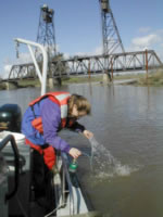 Water sampling to assess the transport of pesticides in the San Joaquin River, CA 