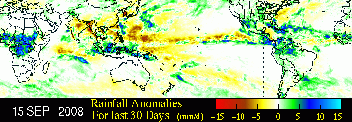 image showing Last 30 day rainfall anomalies 