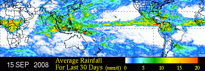 image showing Last 30 day average rainfall 