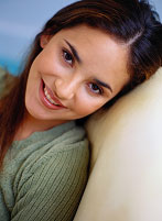 Photo of teen girl smiling