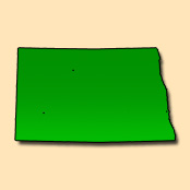 Image: North Dakota state map