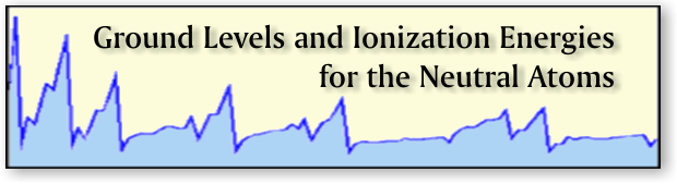 Ground Levels and Ionization Energies for the Neutral Atoms logo