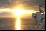Photo thumbnail: View of the sunset from the USNS Comfort.