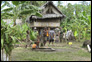 photo thumbnail: Wells and huts at one of the internally displaced persons centers in Papua New Guinea.