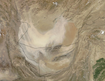 Dust Storm over Afghanistan