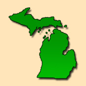 Image: Michigan state map