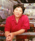 Picture - Woman at counter.