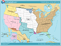 Territorial Acquisitions map