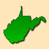 Image: West Virginia state map