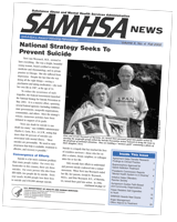 Cover of SAMHSA News - Volume X, No. 4 - Fall 2002