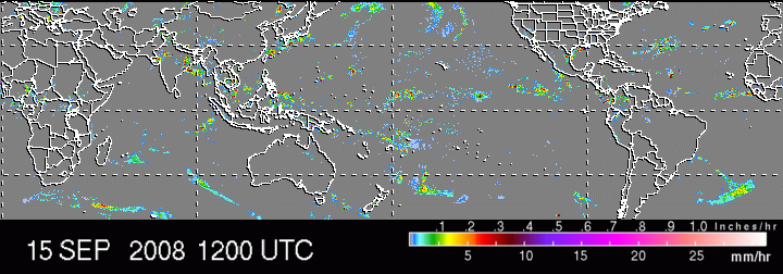 Link to image showing Latest 3 hourly merged ir + microwave image rainfall