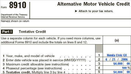 Form 8910