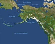 map of North Pacific Ocean