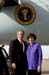 President George W. Bush met Mary Lynn Roberson upon arrival in Little Rock, Arkansas, on Monday, January 26, 2004.  Roberson has been an active volunteer at Baptist Health Medical Center since 1975.