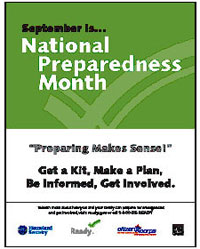 Poster: September is National Preparedness Month