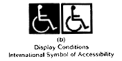 International Symbol of Accessibility - Display Conditions