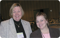 photo of Cheryl J. Gallagher, a CSAT public health advisor, and Sharon Amatetti, a CSAT senior public health analyst