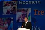 Corporation for National and Community Service CEO David Eisner delivers remarks at Opening Plenary of the 2008 National Conference on Volunteering and Service, held in Atlanta, GA.