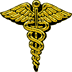 Medical caduceus icon