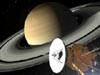 artist's concept of Cassini at Saturn