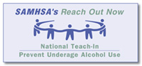 logo for SAMHSA's Reach Out Now education program