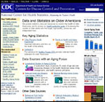 Photo: CDC's new Aging Data and Statistics Web pag