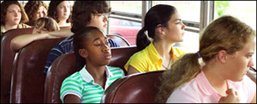 Photo: Children in a bus