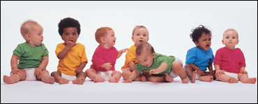 Photo: A group of infants.