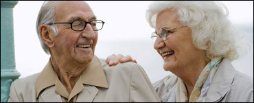 Photo: A senior man and woman