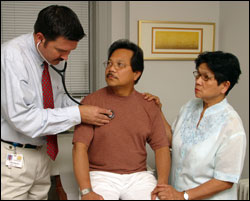 Photo: A doctor with patient