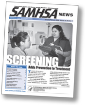 cover of SAMHSA News, January/February 2006 issue